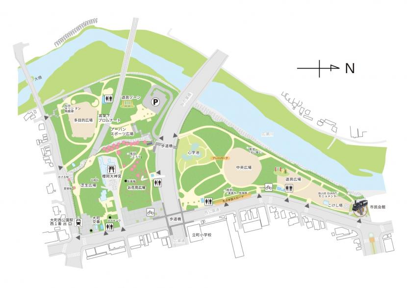西公園地図