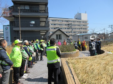 中江地区の街頭啓発