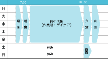 一週間の活動表