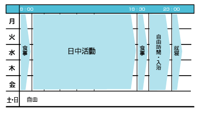 一週間の活動表