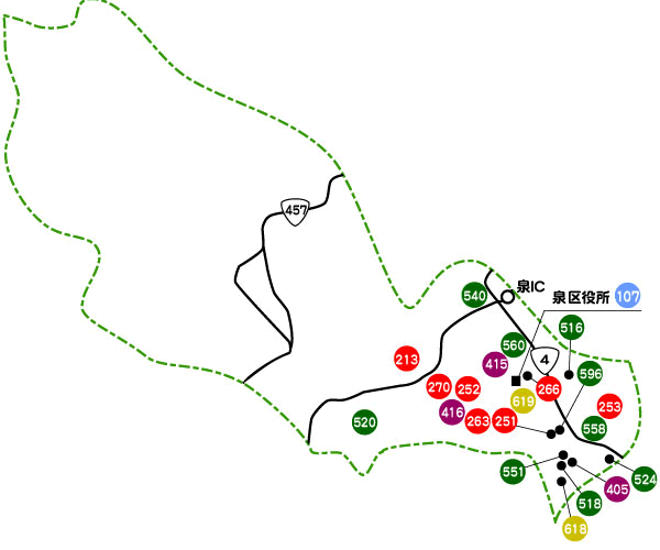 泉区地図