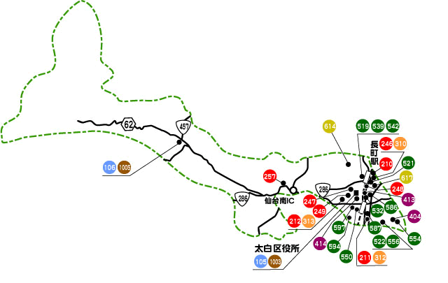 太白区地図
