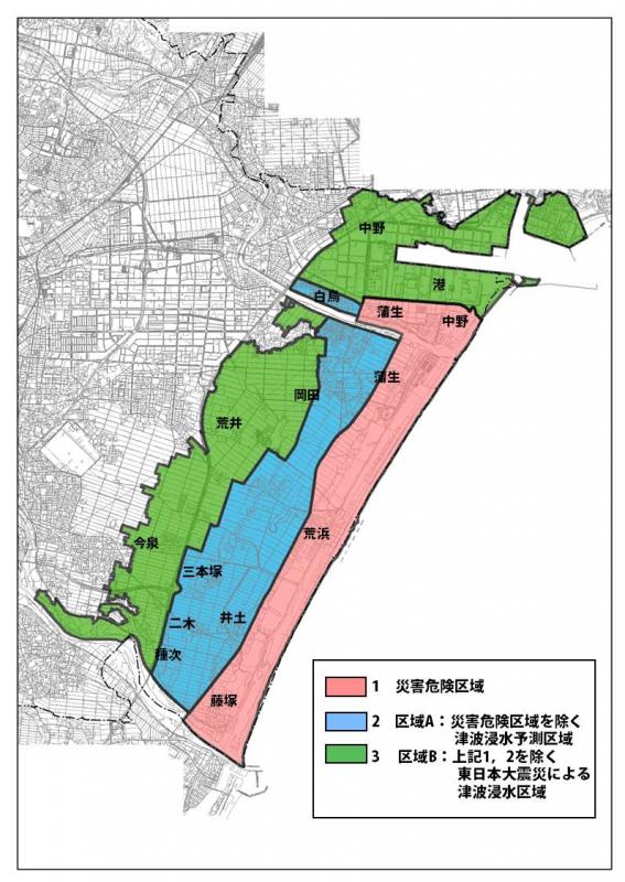 支援対象区域図