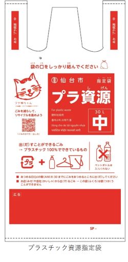 プラ資源指定袋中（名称入）