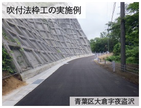 道路の法面対策
