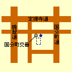 元鍛冶丁公園駐輪場位置図