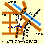 長町一丁目駅駐輪場位置図