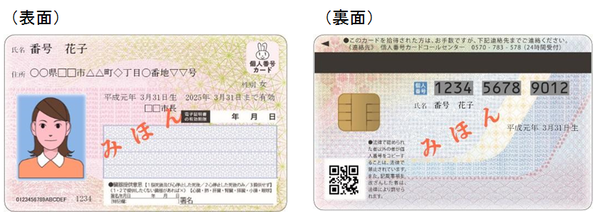 マイナンバーカードのイメージ
