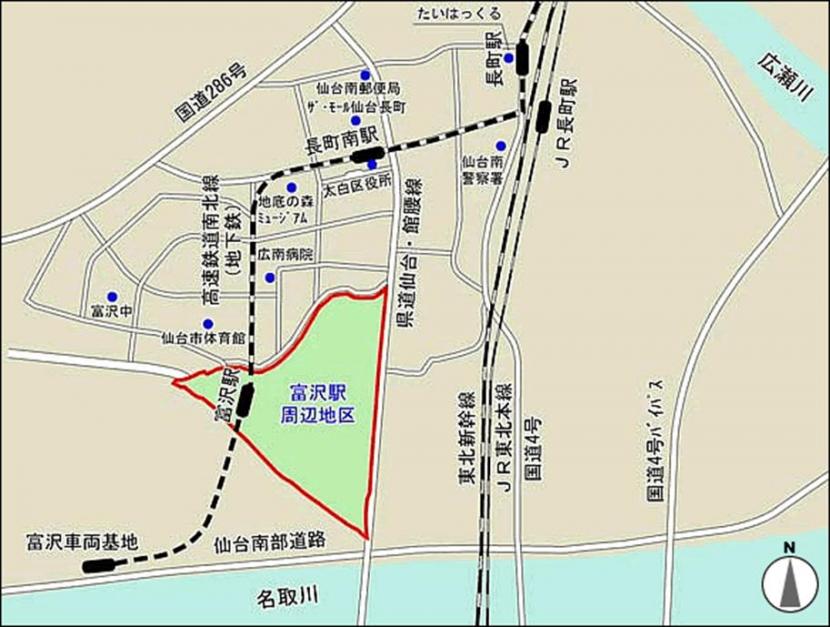 事業区域の位置図