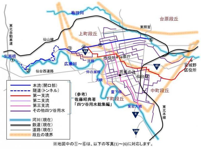 四ツ谷用水水路図