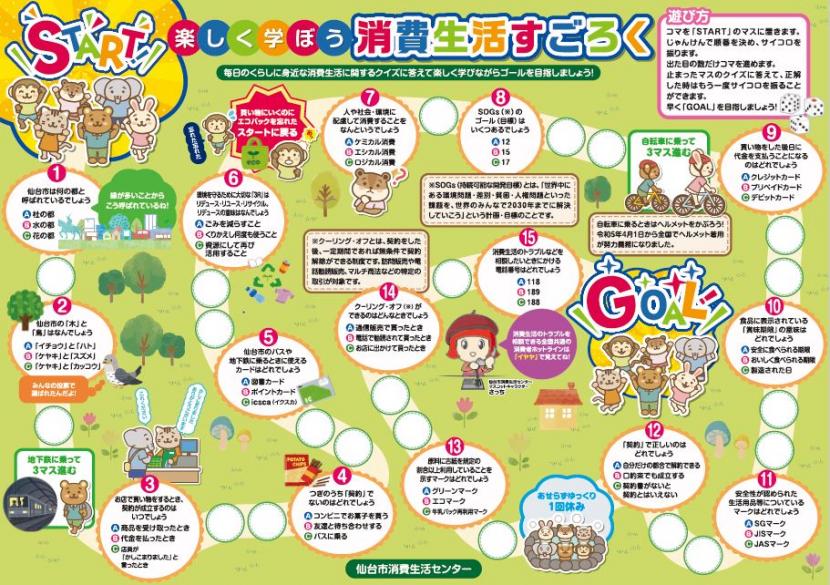 消費生活すごろくイメージ