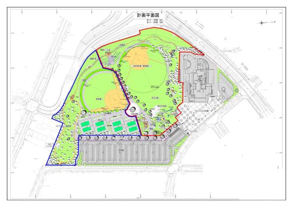 高砂中央公園　令和5年度開放範囲