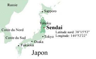 Sendai dans le Japon