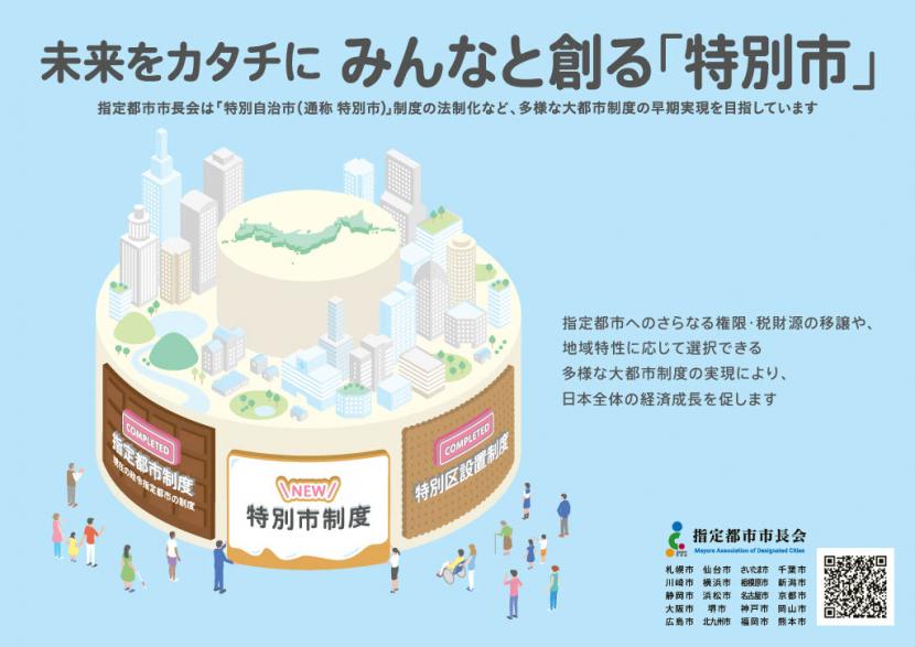 指定都市市長会　大都市ポスター（横）