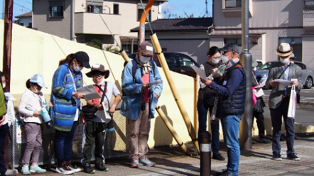 原町本通りのまち歩きの様子です