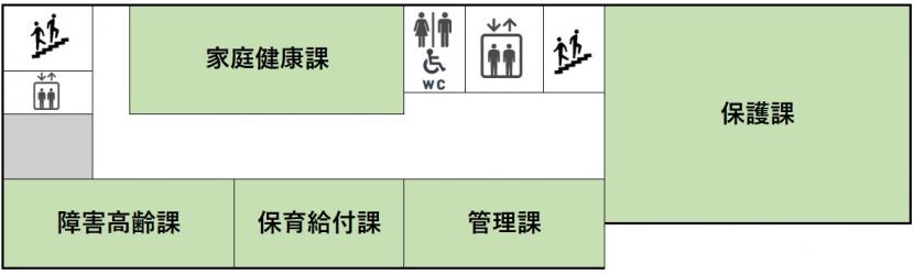 2階庁舎平面図