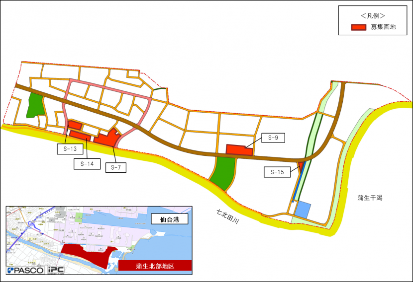 蒲生北部事業者第4回募集画地位置図