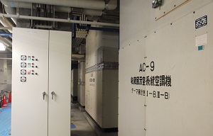 画像／改修工事の様子　空調設備　令和4年4月