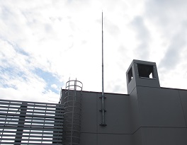 改修工事の様子　避雷針　令和4年12月