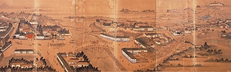 仙台城下図屛風　吉成東温筆　慶応元年（1865）