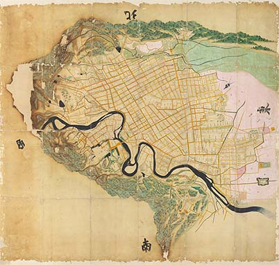 画像／仙台城下絵図　文政3～4年（1820～21）頃