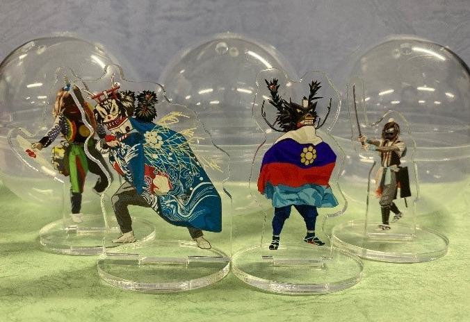 本市の民俗芸能をモデルにしたアクリルスタンド