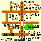 仙台市役所上杉分庁舎案内図