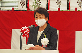 起工式における市長の様子2