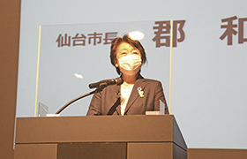 マネージャーコース修了式における市長の様子2