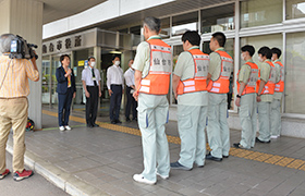 訓示を述べる市長1