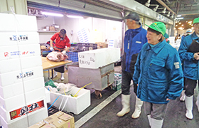 視察する市長1