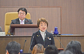 市長のアップ