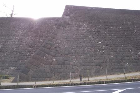 本丸北壁石垣の写真