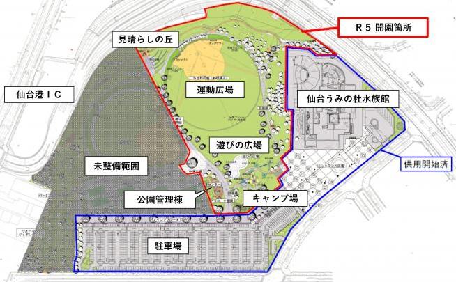 高砂中央公園平面図