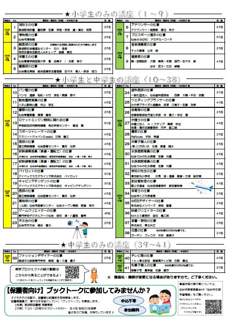 楽学プロジェクト募集チラシ2024
