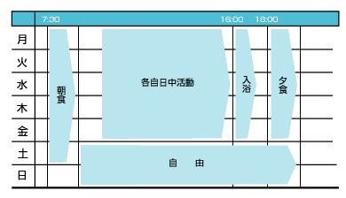 一週間の活動表