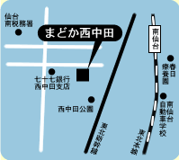 まどか西中田地図