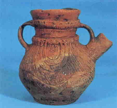 縄文時代後期の土器の写真