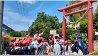 羽黒神社にて