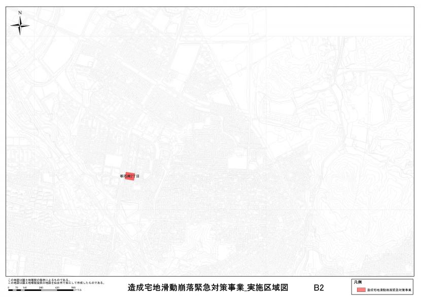 泉区明石南周辺の事業区域図